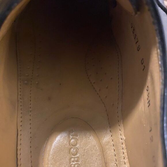 Brass Boot Eastman Black Leather Lace up Oxford, size 9 1/2M main image 9